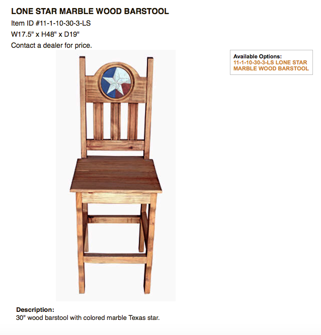 Barstools Rustic Furniture, Lone Star Bar Stools
